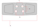 Takeuchi 400mm Chain-On Rubber Pad fits Takeuchi - Heavy Duty