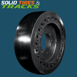 Smooth Solid Skid Steer Tires 10-16.5 - Severe Duty